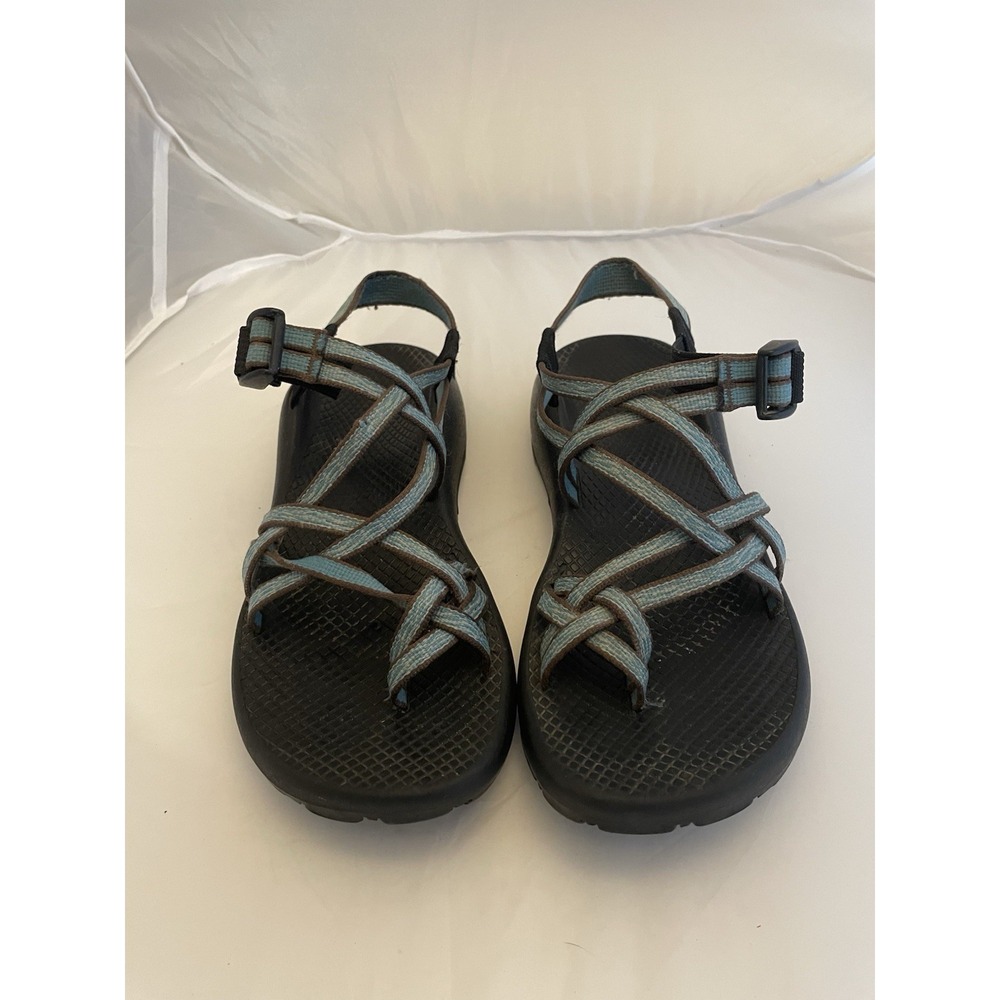 Chaco Strappy Sandals Hiking Sport Adjustable Blue Womens Sz 8